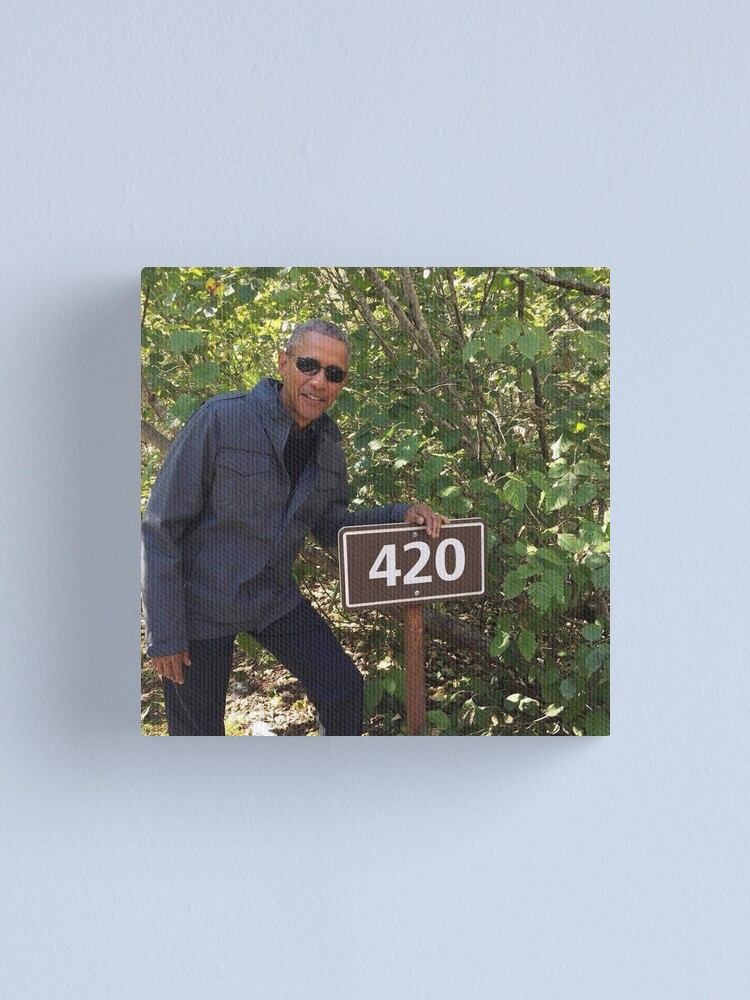 Alternate view of 420 Obama Print Canvas Print