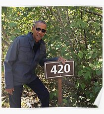 420 Obama Print Poster