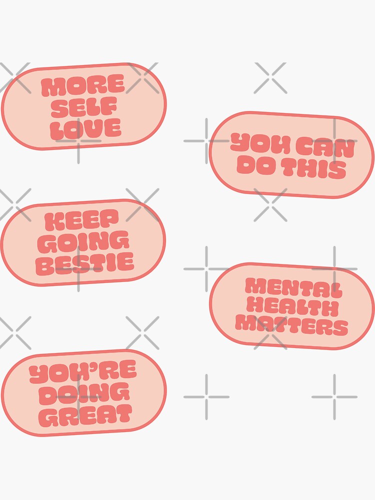 Positive Affirmation Sticker Pack Sticker For Sale By Soeclectic