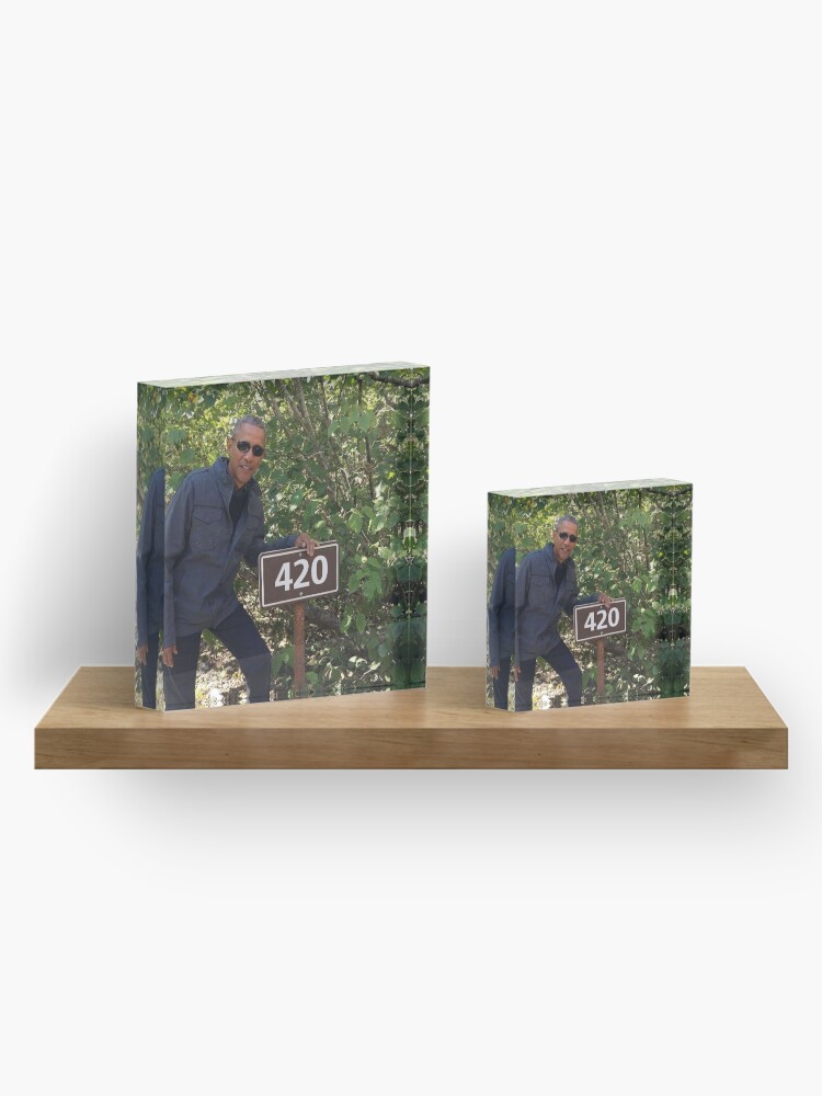 Alternate view of 420 Obama Print Acrylic Block