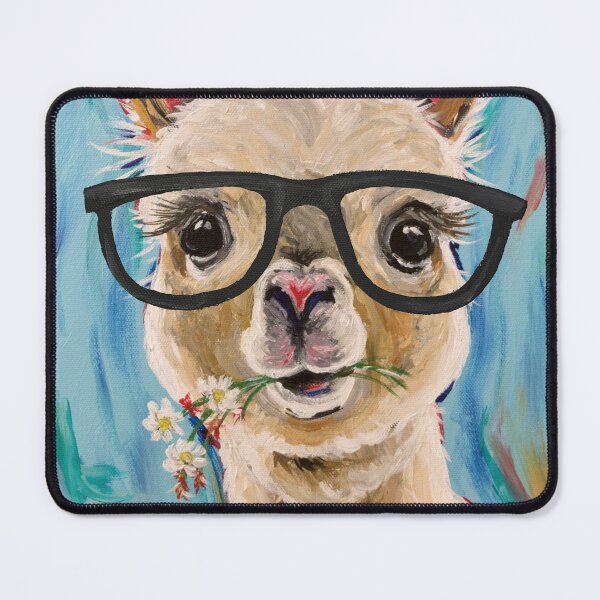 Item preview, Alpaca with Glasses designed and sold by leekellerart.