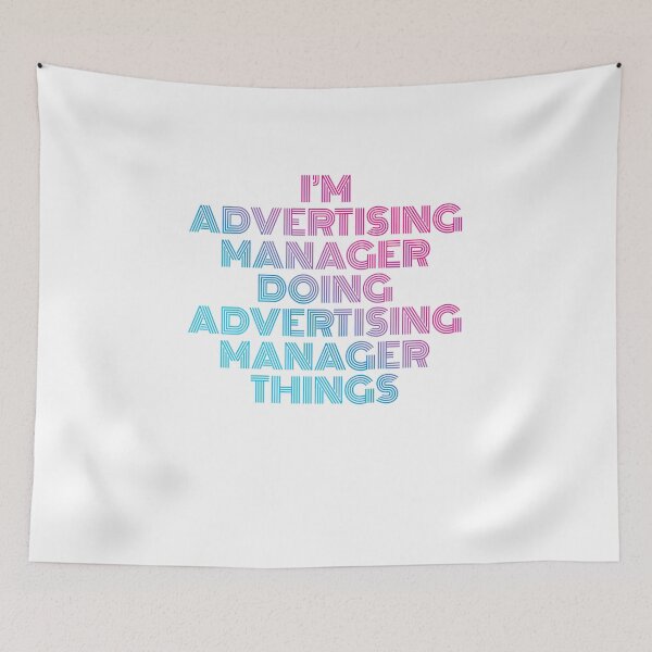Item preview, I'm Advertising Manager Doing Advertising Manager Things Retro Neon designed and sold by SVPOD.