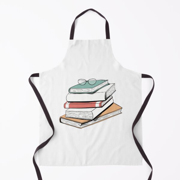 Item preview, Stack of books with glasses illustration designed and sold by SpiritedArtwork.