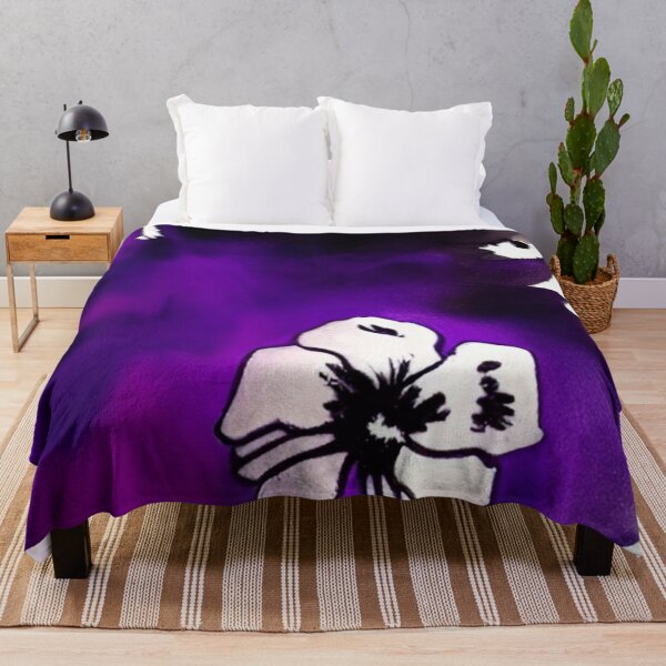 Item preview, Purple-Black Paint Streak With Flower designed and sold by ~.