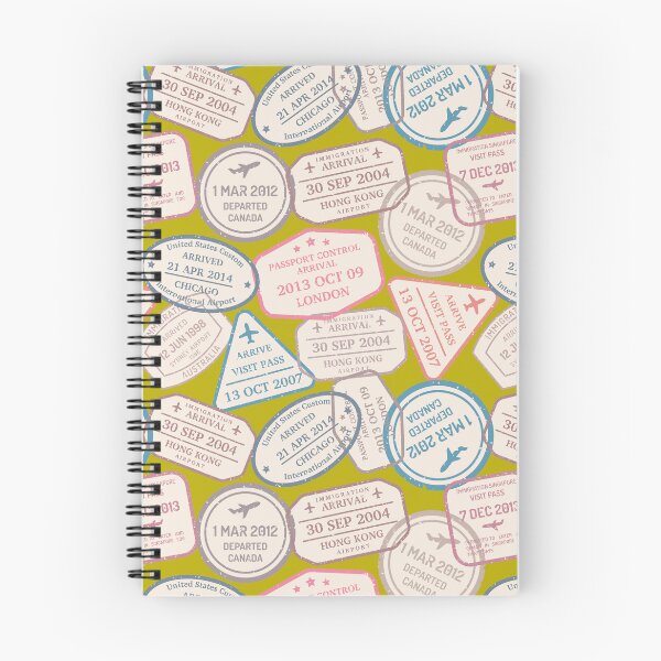 Item preview, Colorful Passport Stamps pattern - S12 designed and sold by Art-by-Geoff.