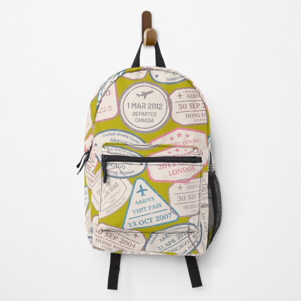 Item preview, Colorful Passport Stamps pattern - S12 designed and sold by Art-by-Geoff.
