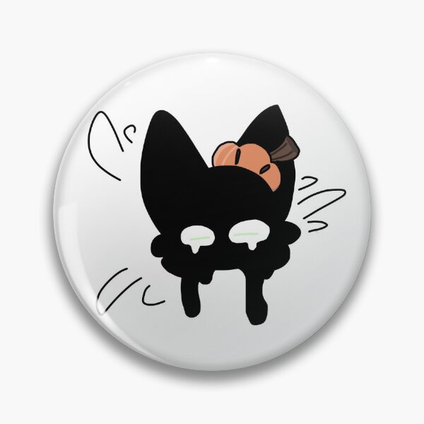 Item preview, anxious kitty + pumpkin hat designed and sold by CorvidCrow.