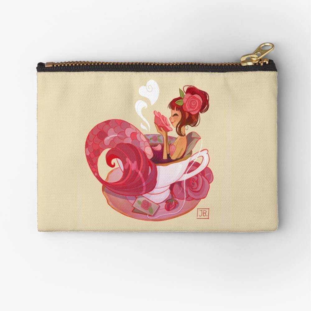 Tea Mermaid Zipper Pouch