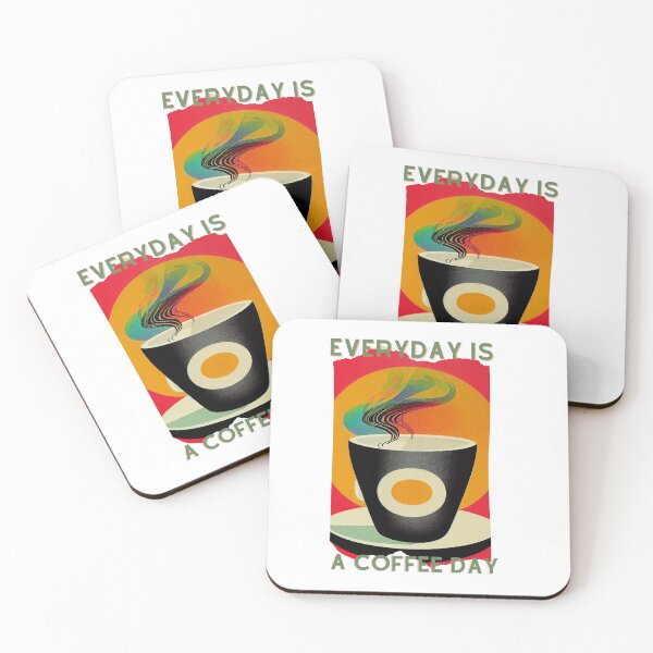 Item preview, Poster Art Everyday Is A Coffee Day designed and sold by TheCreativeFab.