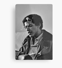 Young Barack Obama - Smoking Print Metal Print
