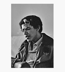 Young Barack Obama - Smoking Print Photographic Print