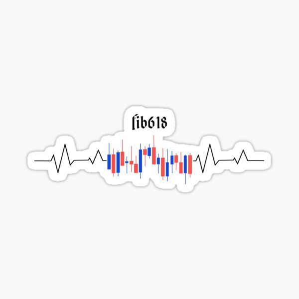 Chart Heart Beat - Trader Merch and Apparel Sticker