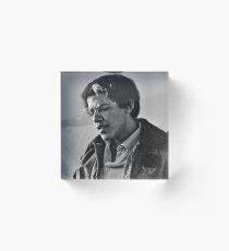 Young Barack Obama - Smoking Print Acrylic Block