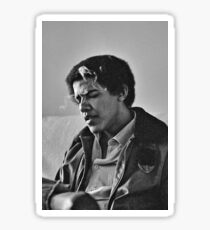 Young Barack Obama - Smoking Print Sticker