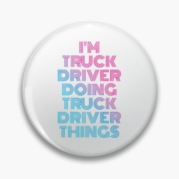 Item preview, I'm Truck Driver Doing Truck Driver Things Retro Neon designed and sold by SVPOD.