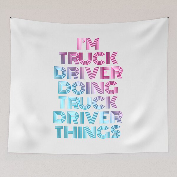 Item preview, I'm Truck Driver Doing Truck Driver Things Retro Neon designed and sold by SVPOD.
