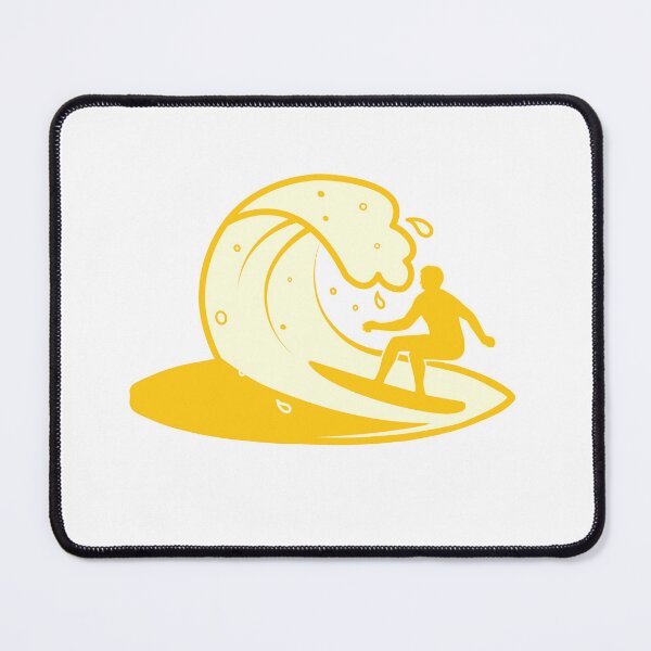 Item preview, Surfing on yellow surfboard designed and sold by sharifex.