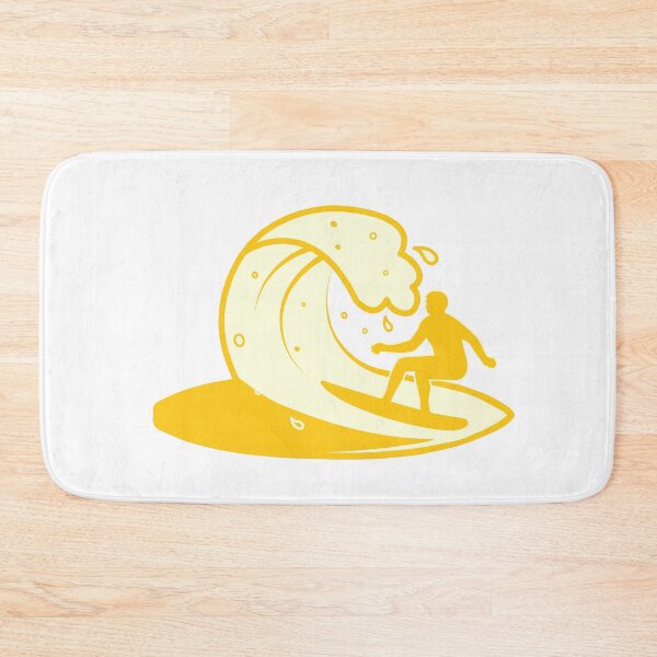 Item preview, Surfing on yellow surfboard  designed and sold by sharifex.