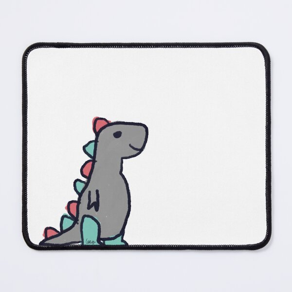 Item preview, Dino 1 (gray green red, white background) designed and sold by MentaLee.