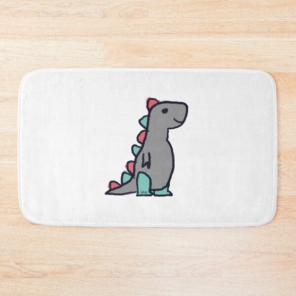 Item preview, Dino 1 (gray green red, white background) designed and sold by MentaLee.