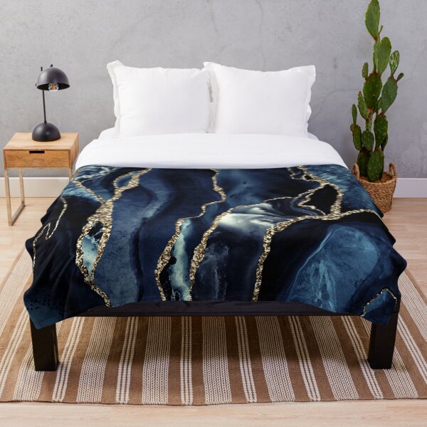 Item preview, Night Masculine Marble Landscapes Throw Blanket designed and sold by skolfid brows ⭐⭐⭐⭐⭐ (5.0).