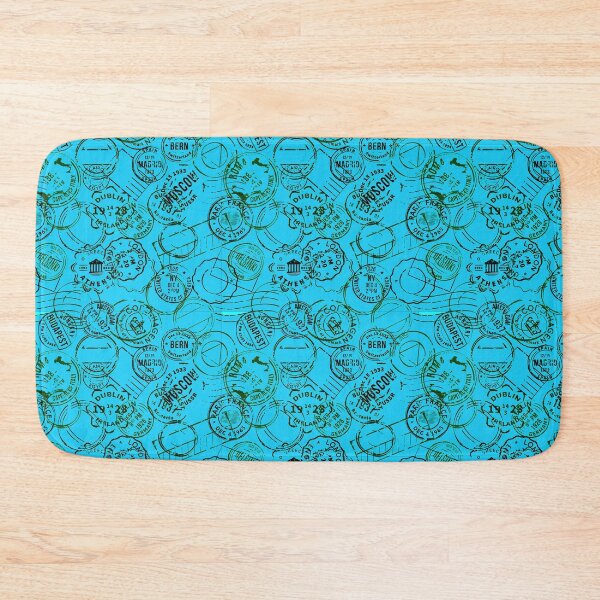 Item preview, Colorful Passport Stamps pattern - S14 designed and sold by Art-by-Geoff.