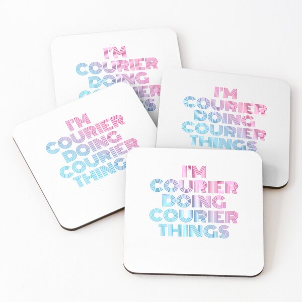 Item preview, I'm Courier Doing Courier Things Retro Neon designed and sold by SVPOD.