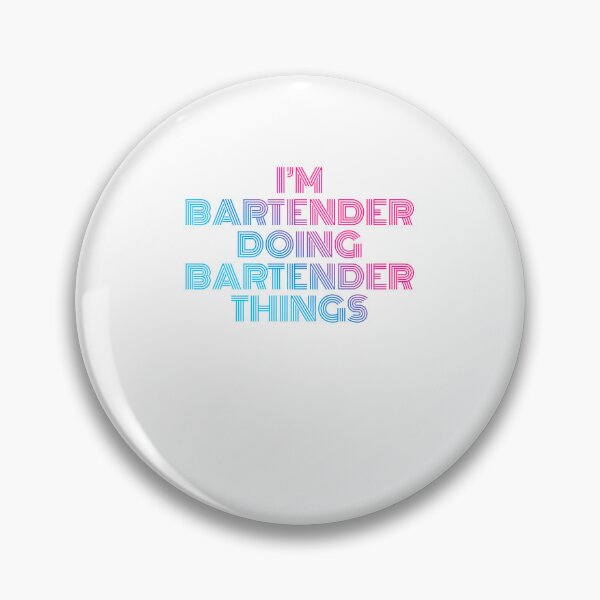Item preview, I'm Bartender Doing Bartender Things Retro Neon designed and sold by SVPOD.