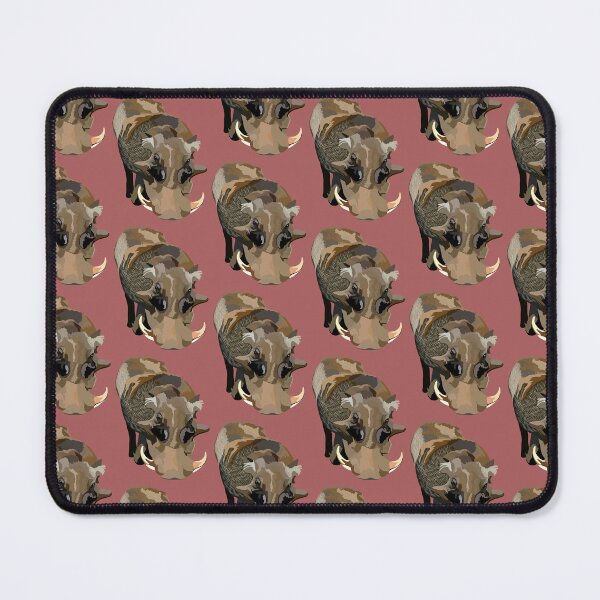 Item preview, W is for Warthog,Warthog Artwork – Distinctive African Wild Pig Illustration and Savanna Wildlife Design designed and sold by PrettylittlepastelUk.