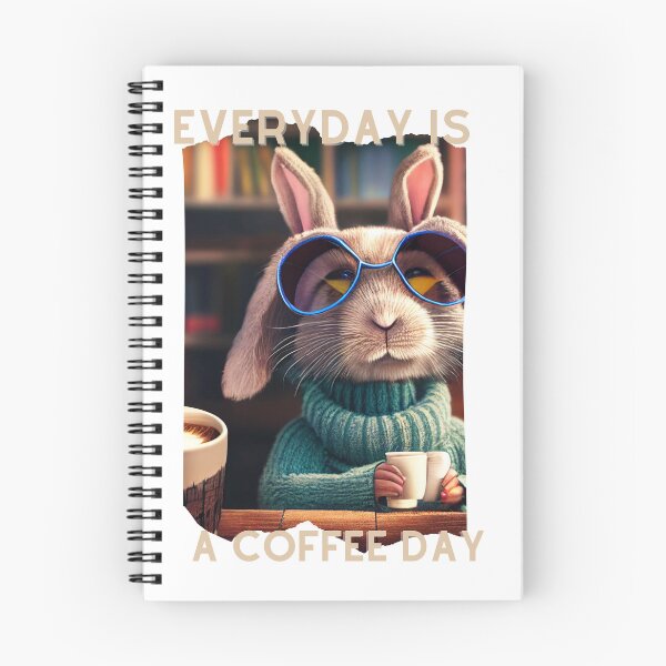 Item preview, Bunny Everyday Is A Coffee Day designed and sold by TheCreativeFab.
