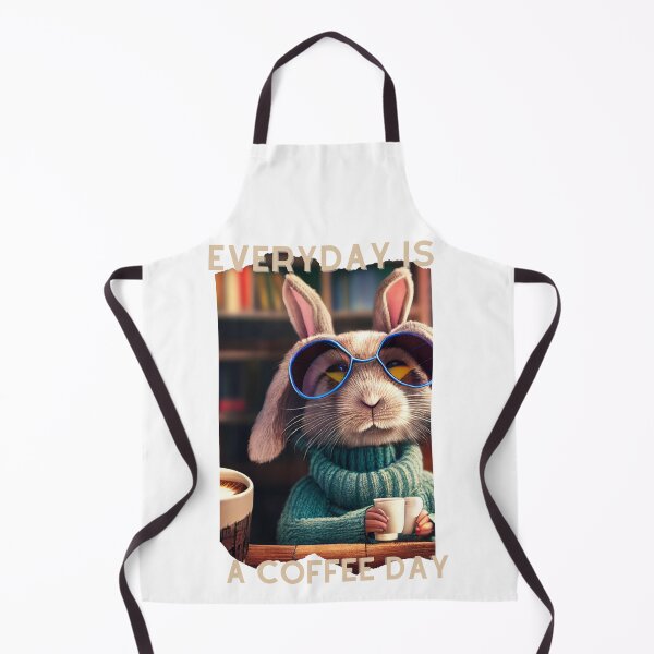 Item preview, Bunny Everyday Is A Coffee Day designed and sold by TheCreativeFab.