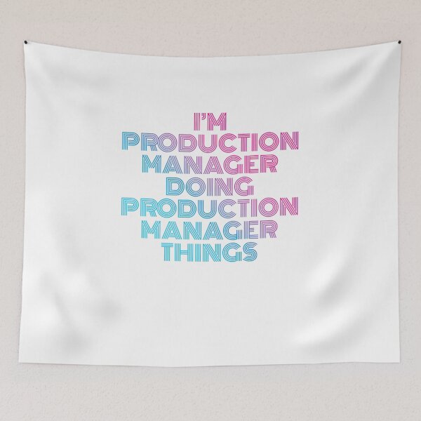 Item preview, I'm Production Manager Doing Production Manager Things Retro Neon designed and sold by SVPOD.