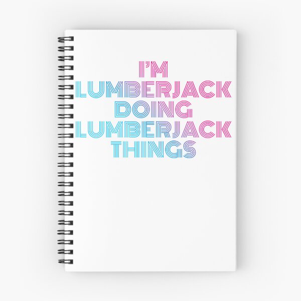 Item preview, I'm Lumberjack Doing Lumberjack Things Retro Neon designed and sold by SVPOD.