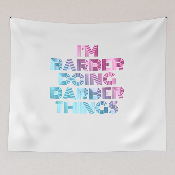 Item preview, I'm Barber Doing Barber Things Retro Neon designed and sold by SVPOD.
