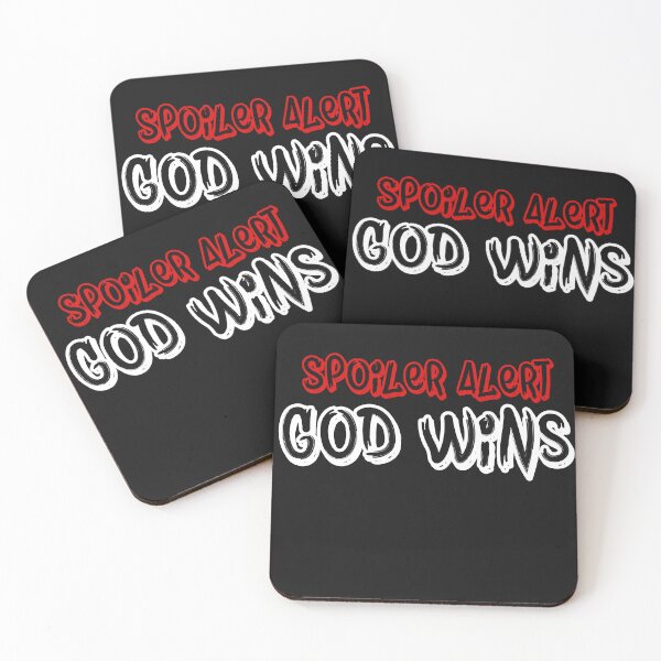 Item preview, Spoiler God Wins. Spoiler Alert God Wins designed and sold by CreacionsMeraki.