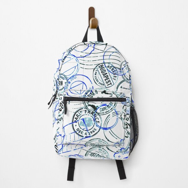 Item preview, Colorful Passport Stamps pattern - S19 designed and sold by Art-by-Geoff.