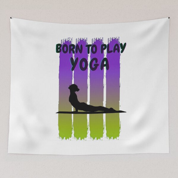 Item preview, Born to play sports - Yoga designed and sold by AspectArtWorks.