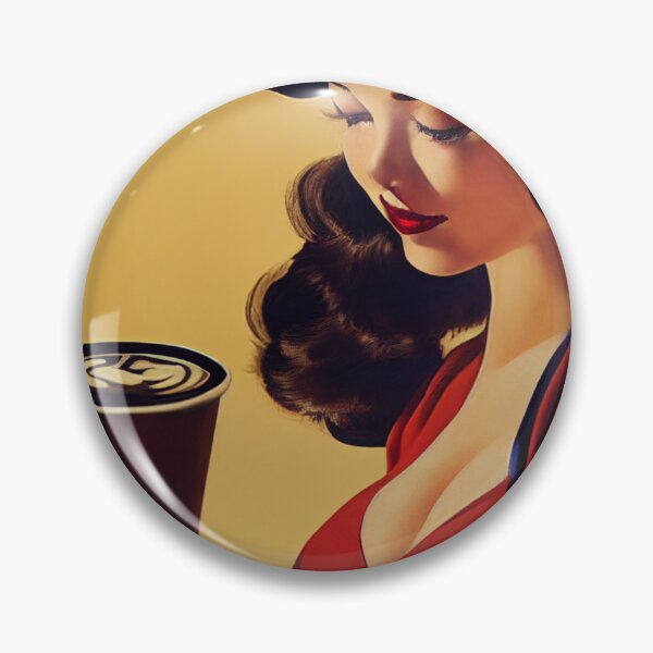 Item preview, Pin Up Girl Everyday Is A Coffee Day designed and sold by TheCreativeFab.