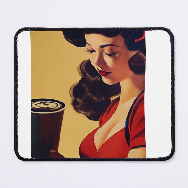 Item preview, Pin Up Girl Everyday Is A Coffee Day designed and sold by TheCreativeFab.