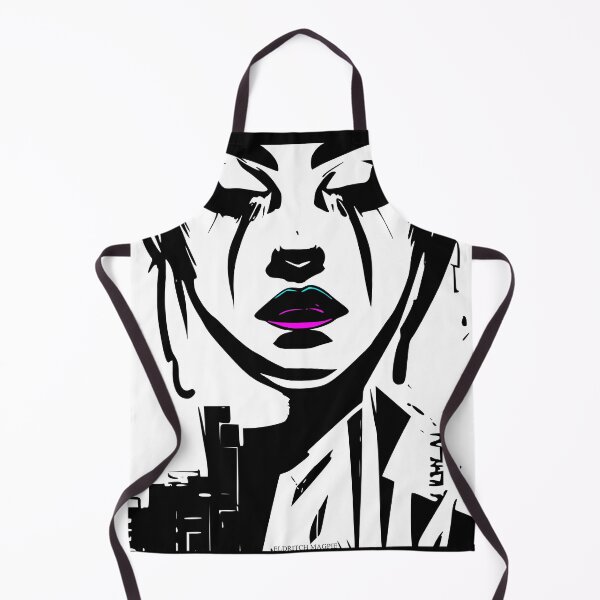Item preview, Tech Lips - Noir woman - Futuristic - minimalist designed and sold by EldritchMagpie.