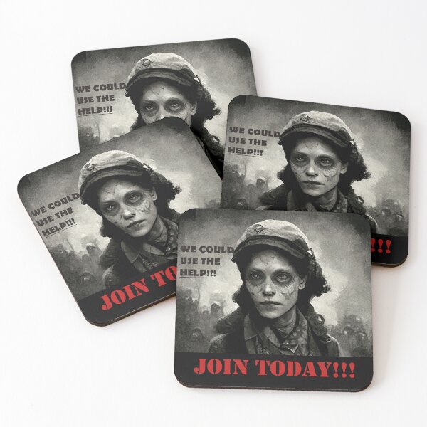 Item preview, Zombie Woman WW2 Enlistment designed and sold by werewolftogo.