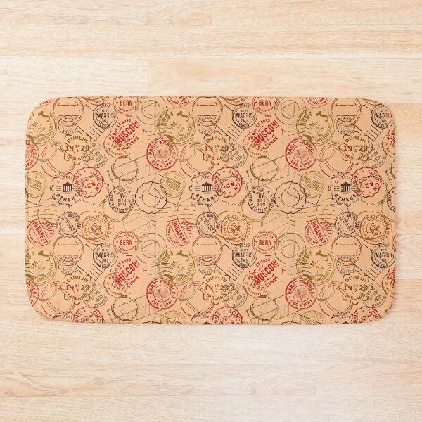 Item preview, Colorful Passport Stamps pattern - S21 designed and sold by Art-by-Geoff.
