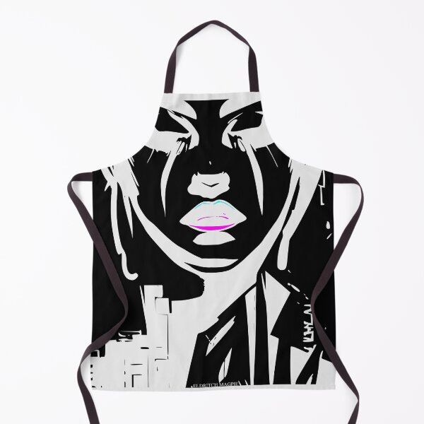 Item preview, Tech Lips - Noir woman - Futuristic - minimalist -White version designed and sold by EldritchMagpie.