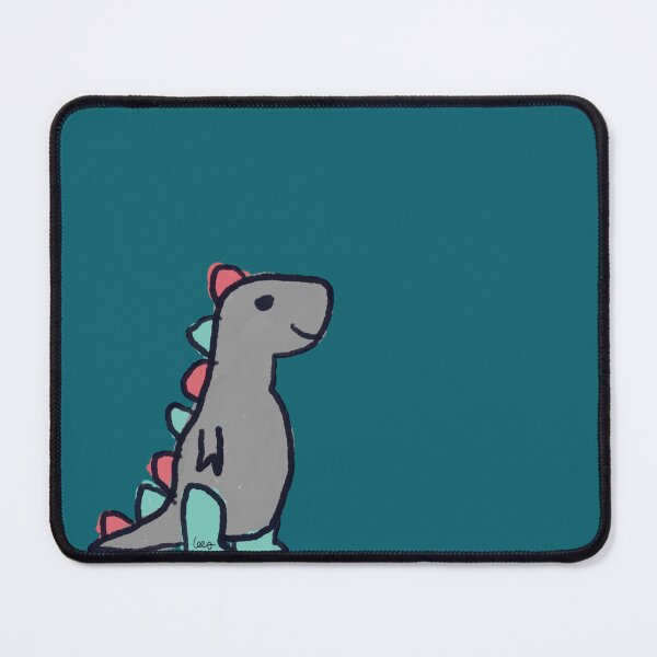 Item preview, Dino 1 (grey green red, green background) designed and sold by MentaLee.