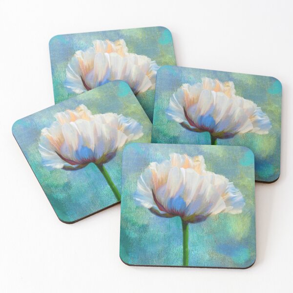 Item preview, Painterly Poppy flower dramatic floral art designed and sold by Glimmersmith.