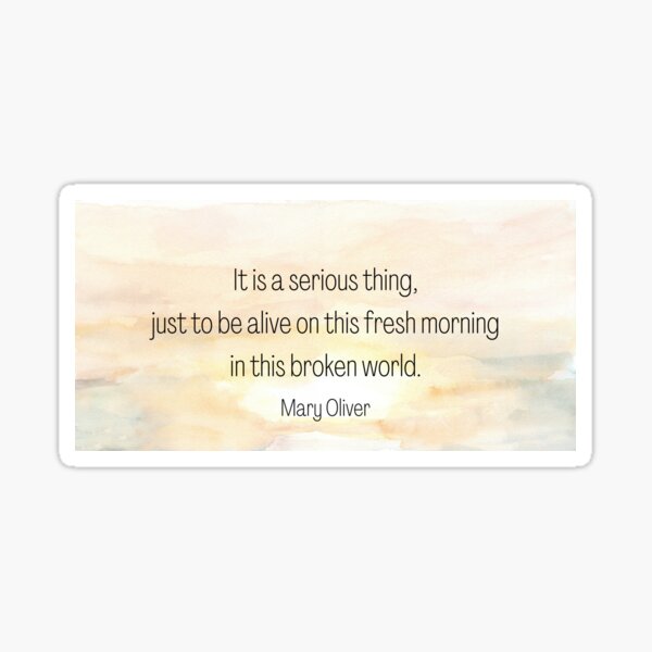 Item preview, To Be Alive | Mary Oliver designed and sold by ArtistVenus.