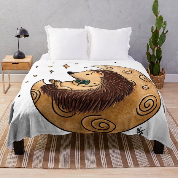 Item preview, Hedgehog over the moon designed and sold by helen-mushu.