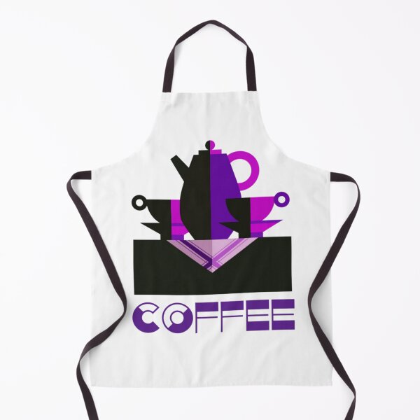 Item preview, Retro style coffee print in purple designed and sold by LaylaEvans1.