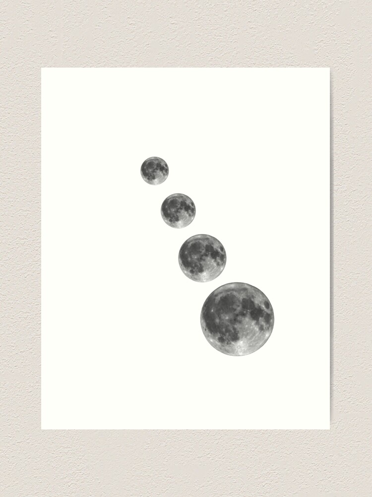 Alternate view of Full moon; Moon Art Print