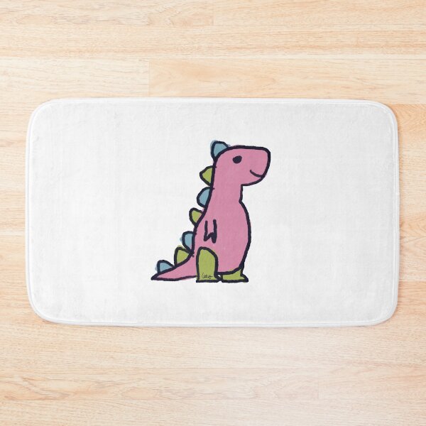Item preview, Dino 1 (pink green blue, white background) designed and sold by MentaLee.